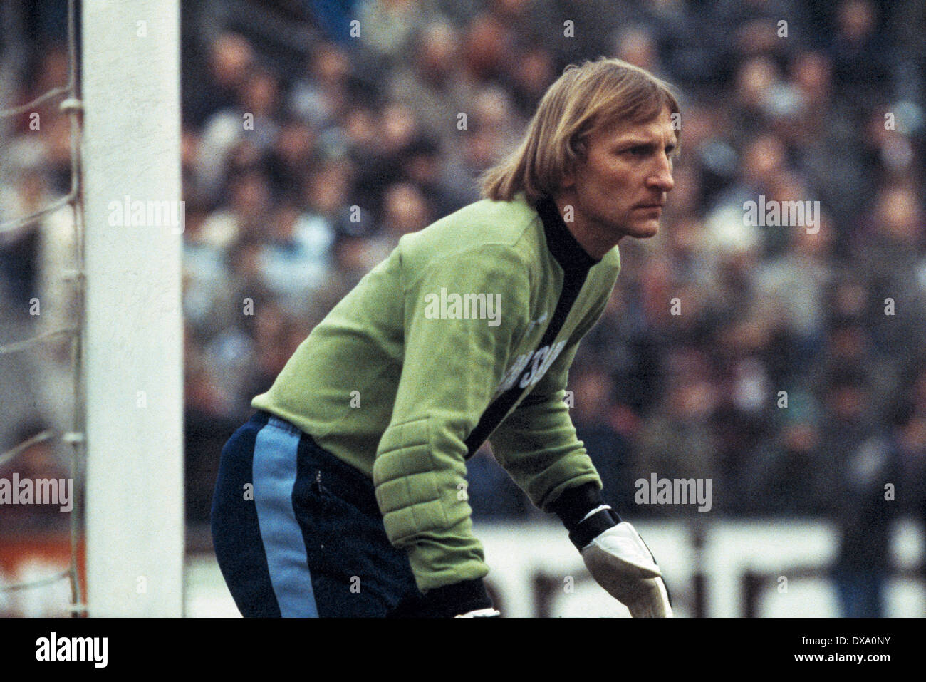 Football, Bundesliga, 1981/1982, le stade am Boekelberg, Borussia Moenchengladbach contre Borussia Dortmund 0:1, scène du match, keeper Wolfgang Kleff (MG) Banque D'Images