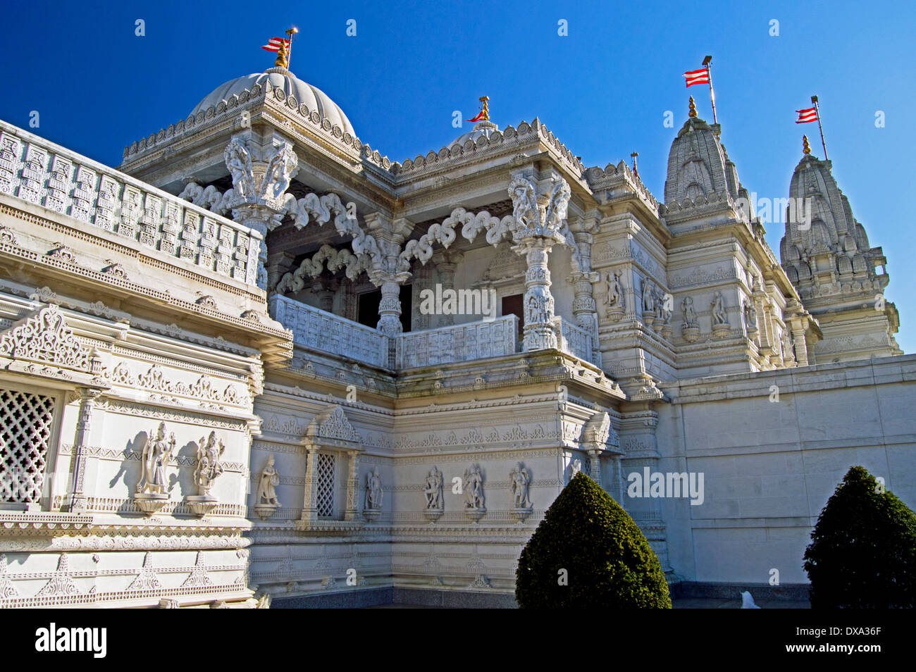 Temple BAPS Shri Swaminarayan Mandir (Temple), la Neasden Neasden, London Borough of Brent, London, Angleterre, Royaume-Uni Banque D'Images