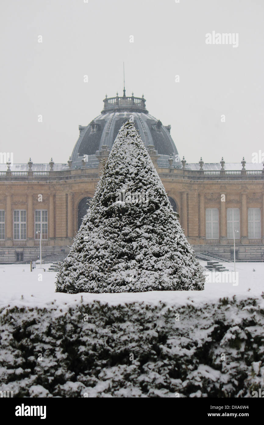 scène de la neige Banque D'Images