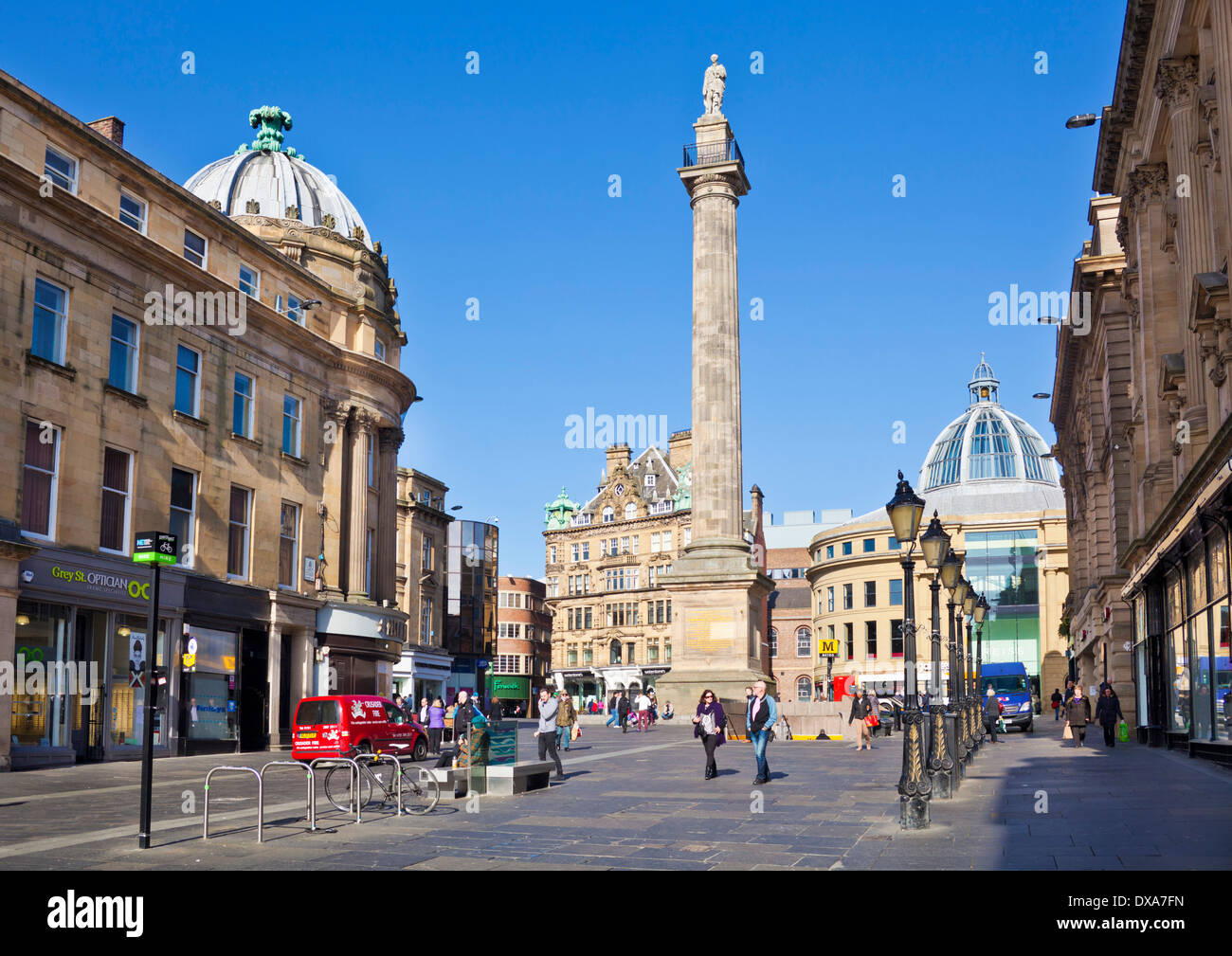 Gris Monument de Grey Street Grainger Town Newcastle upon Tyne centre-ville de Tyne et Wear Angleterre GO UK EU Europe Banque D'Images