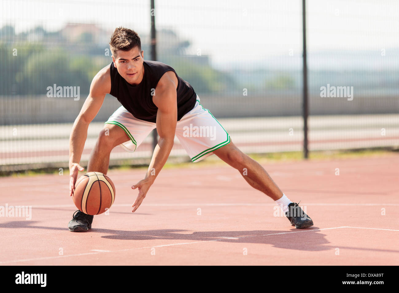 Joueur de basket-ball Banque D'Images