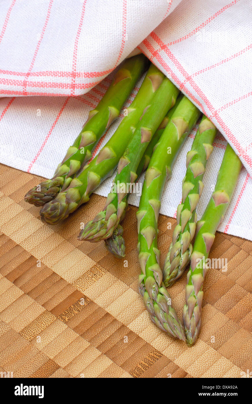 Asperges vertes Banque D'Images
