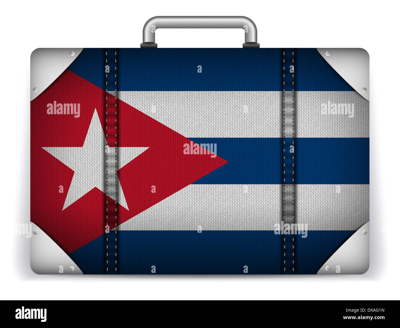 Vector - Cuba Billet d'assurance avec le drapeau de locations Banque D'Images