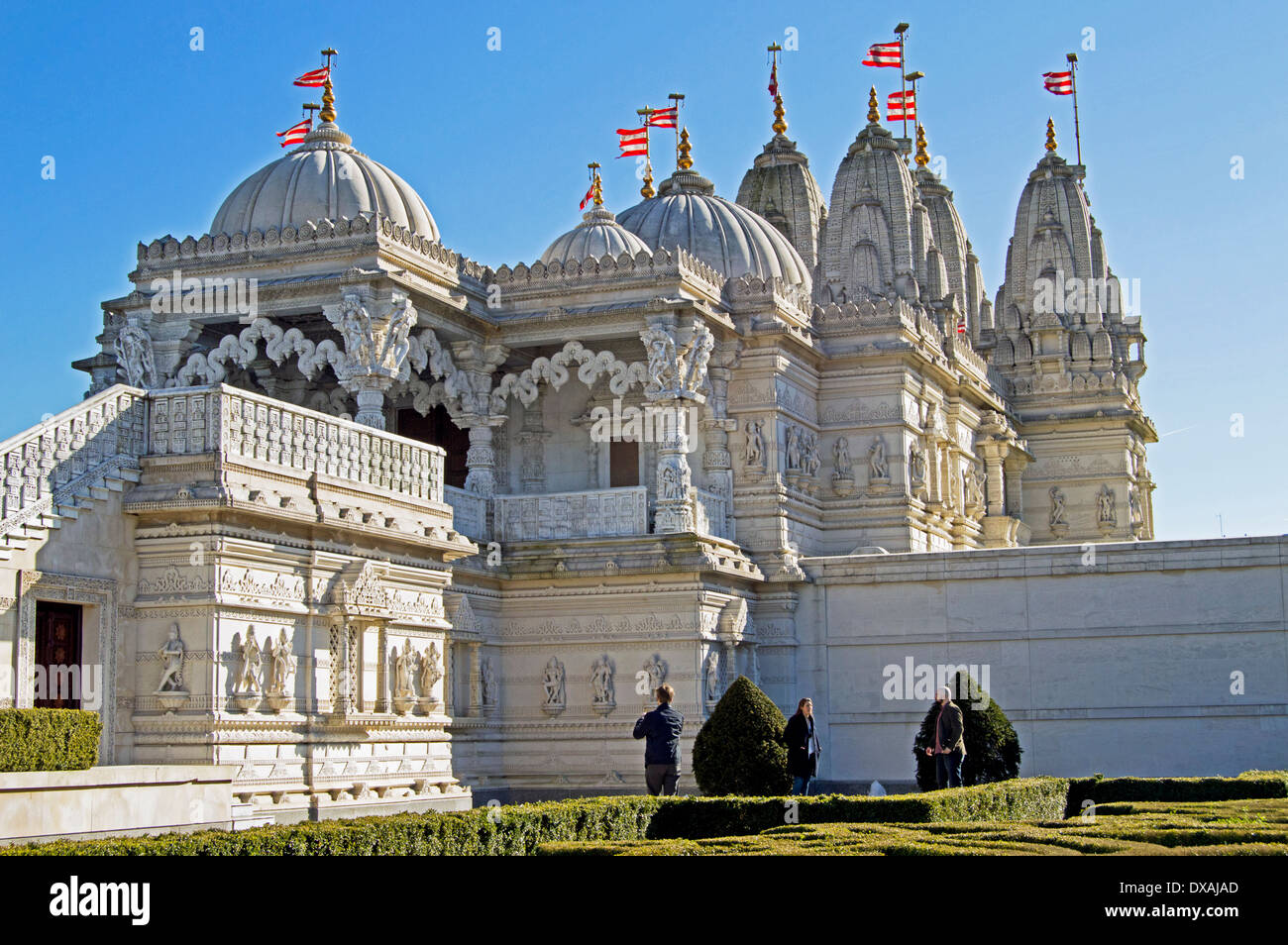 Temple BAPS Shri Swaminarayan Mandir (Temple), la Neasden Neasden, London Borough of Brent, London, Angleterre, Royaume-Uni Banque D'Images