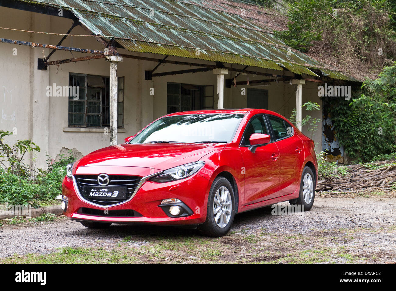 Mazda 6 modèle 2014 de couleur rouge Banque D'Images