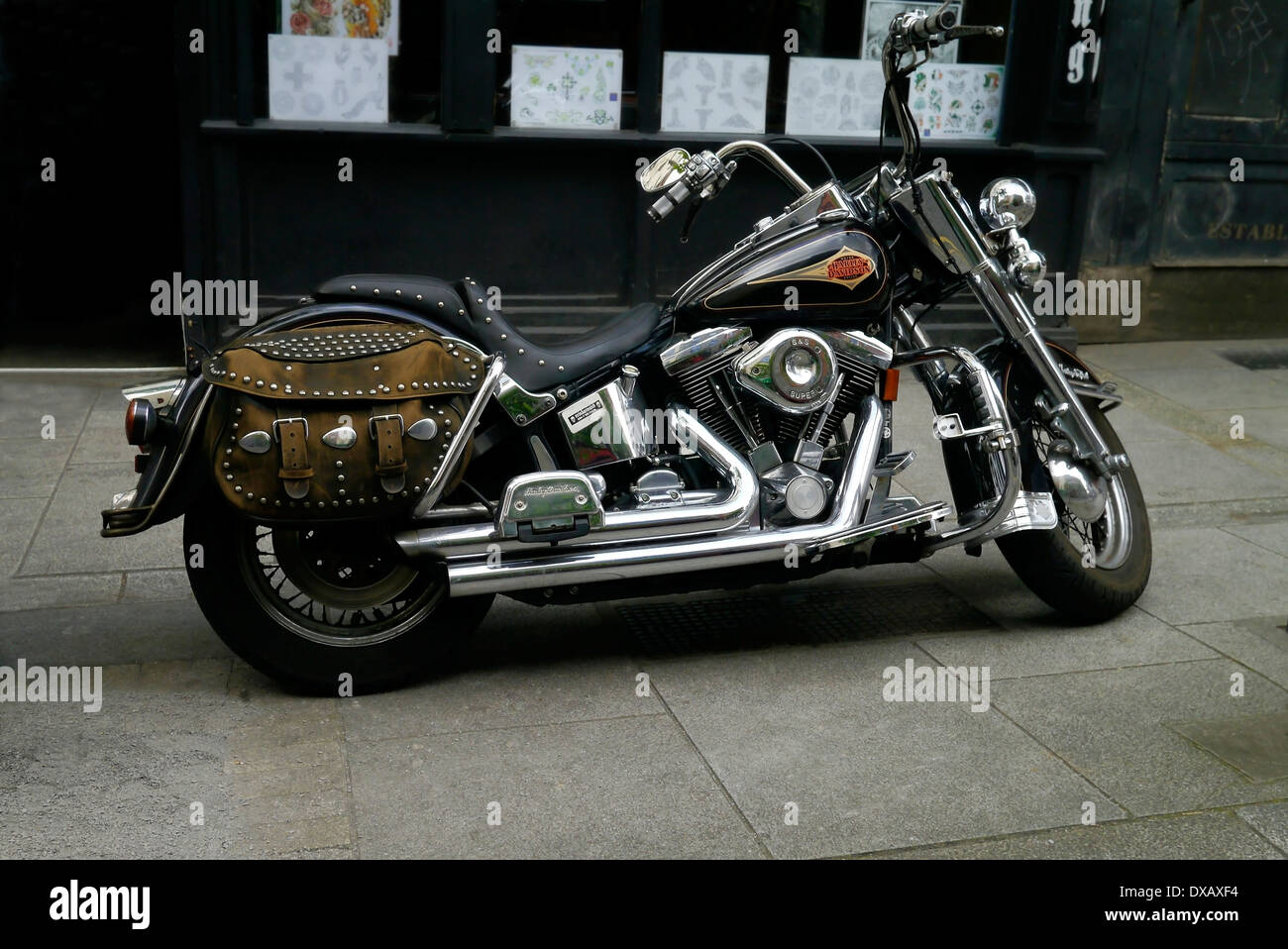 Harley davidson motorcycle Banque de photographies et d’images à haute ...