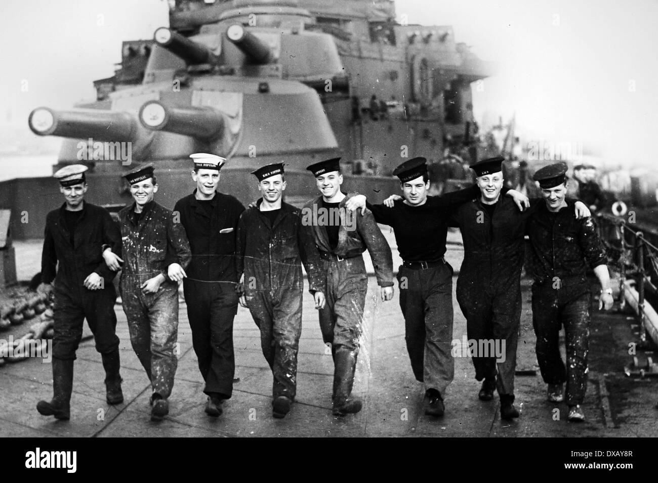 La Marine royale pendant la seconde guerre mondiale. Image peut ne pas être autorisé pour utilisation sur la couverture d'un livre au détail. Banque D'Images