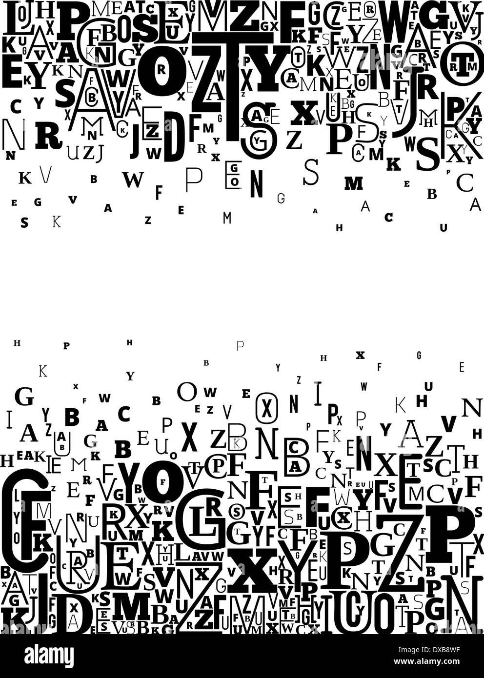 Vector Background Alphabet Banque D'Images