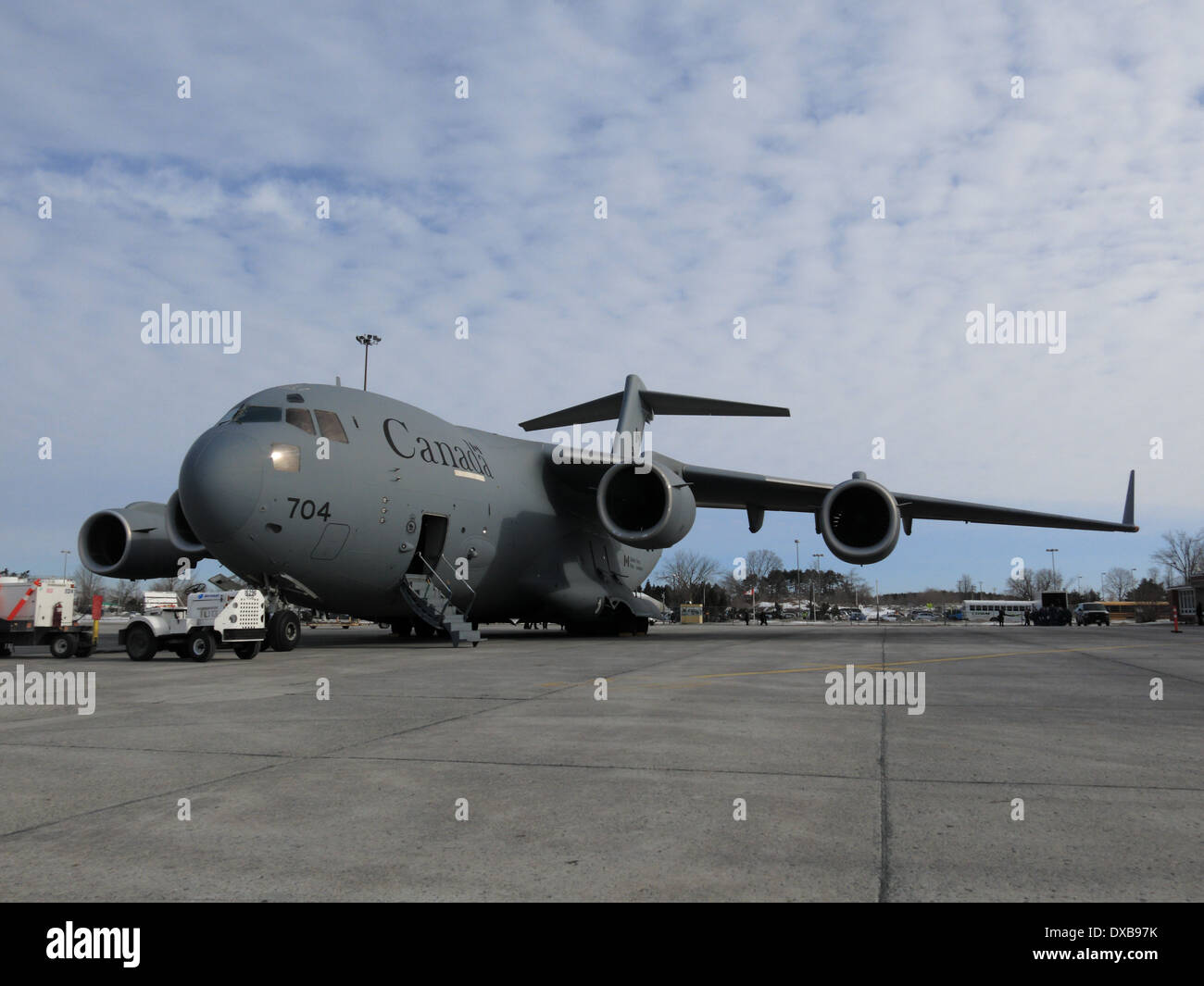 Gendarmerie royale du Canada (ARC) des aéronefs C-17 Globemaster III à l'aéroport d'Ottawa, le 18 mars 2014 Banque D'Images