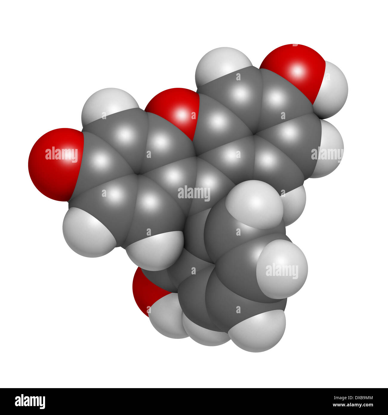Molécule fluorescente fluorescéine Banque D'Images
