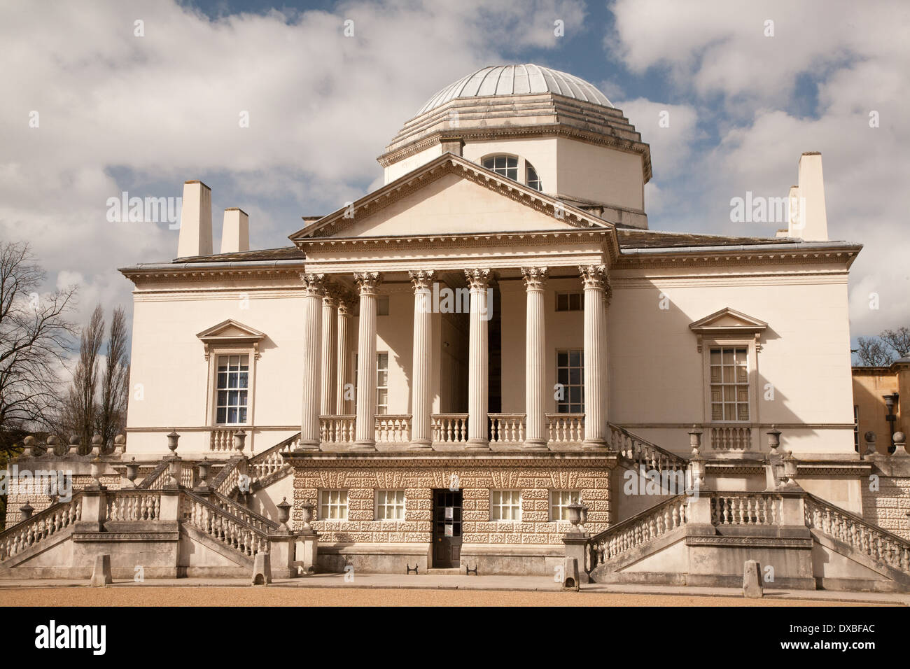 Entrée de Chiswick House, Londres, Royaume-Uni. Banque D'Images