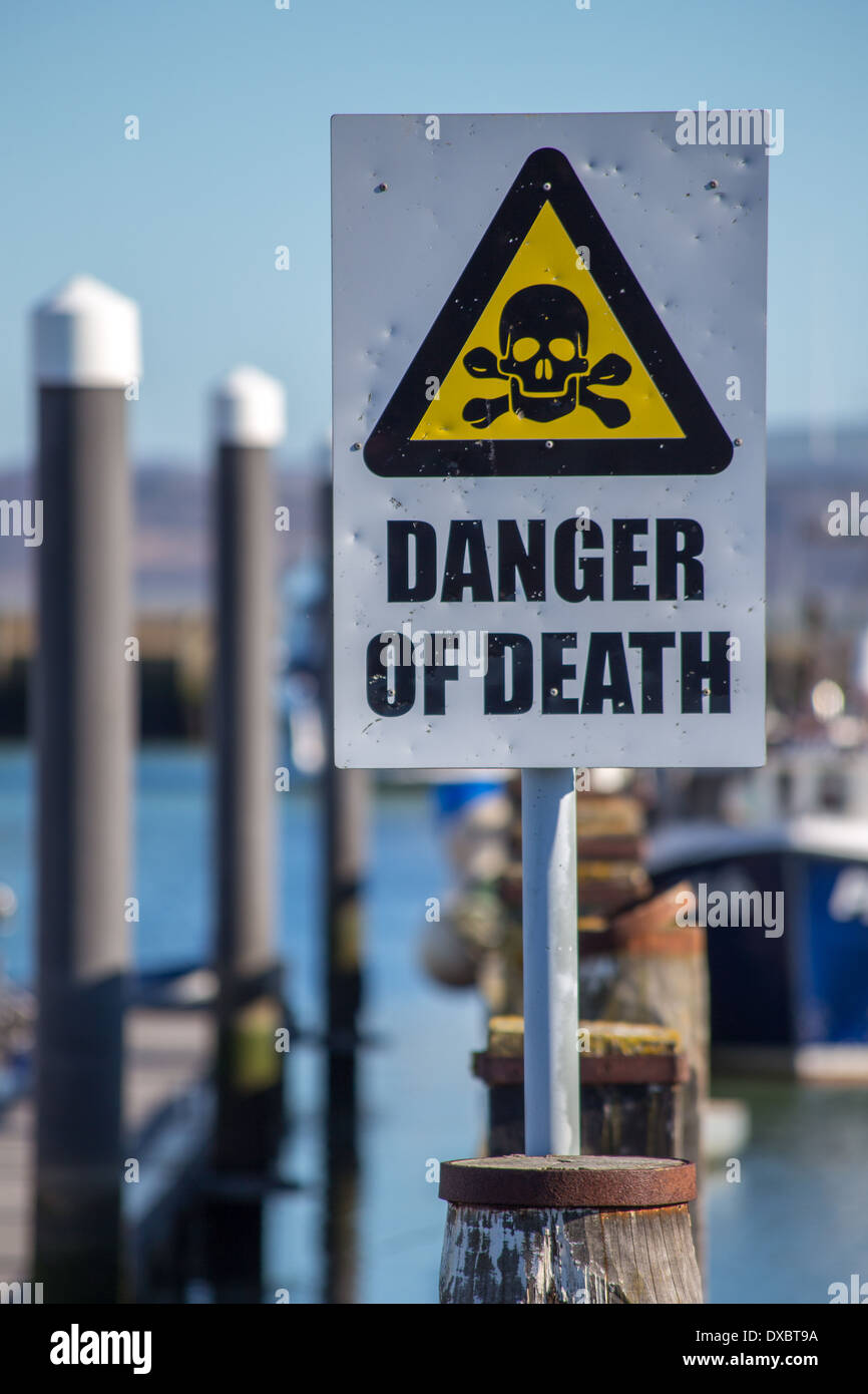 Danger de mort sign Banque D'Images