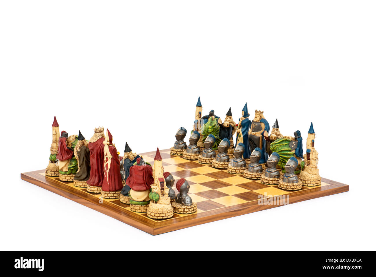 'Luxe' Roi Arthur le jeu d'échecs à thème par Jeux Connaisseurs Banque D'Images