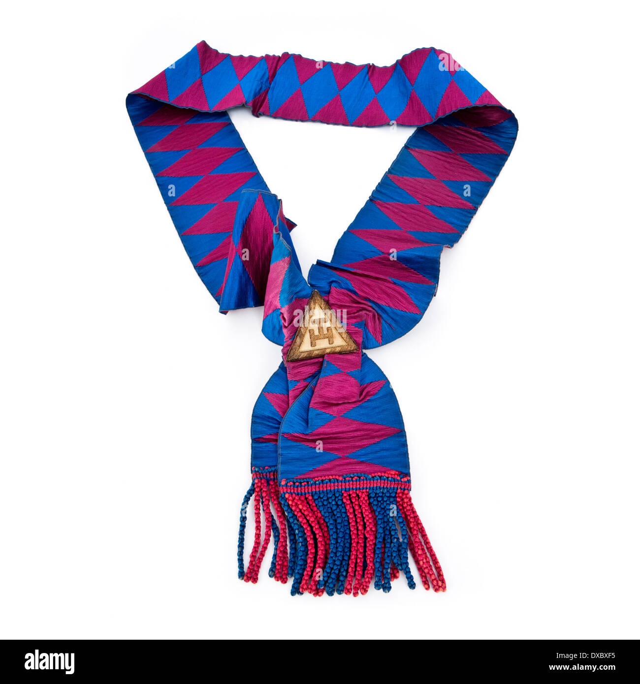 Vintage des années 1970, British Masonic Regalia (compagnons) guillotine Banque D'Images