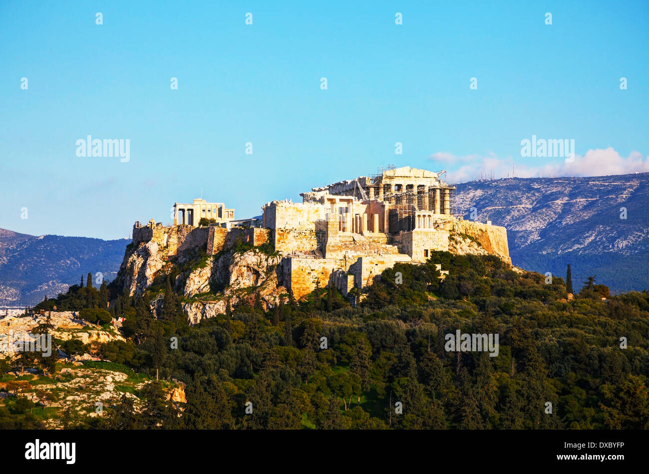 Acropole à Athènes, Grèce sur une journée ensoleillée Banque D'Images