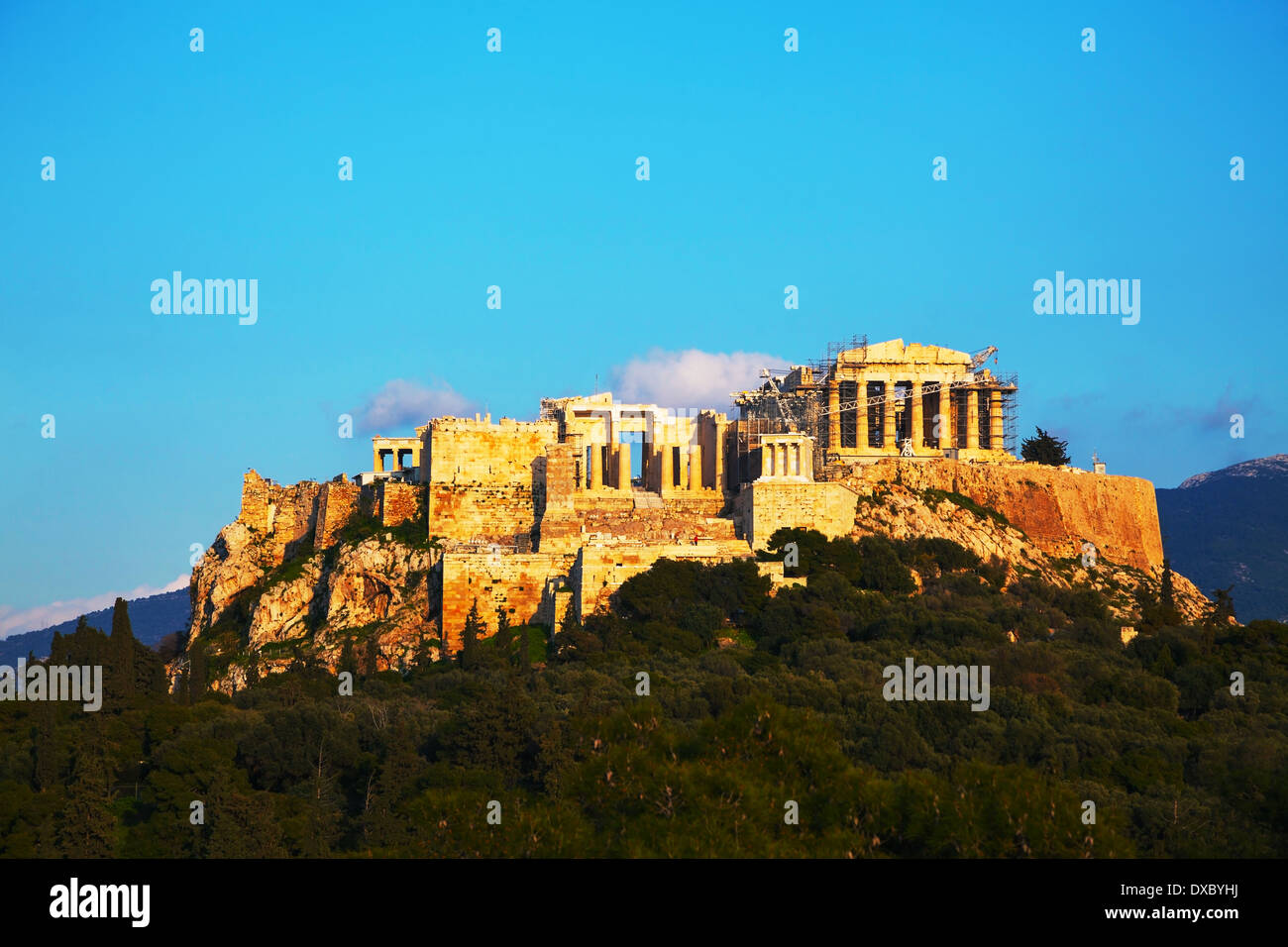 Acropole à Athènes, Grèce sur une journée ensoleillée Banque D'Images