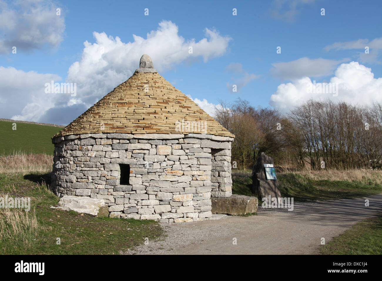Kazun croate construit dans le Peak District à foin Persil près de Hartington par des tailleurs de pierre istrienne traditionnelle Banque D'Images