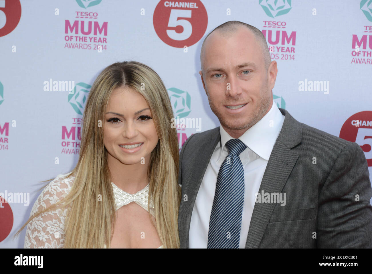 Londres, Royaume-Uni. 23 mars 2014. Llo Jordanie ; James Jordan participe à la Maman de Tesco of the Year Awards à l'Hôtel Savoy, le 23 mars 2014 à Londres, en Angleterre. Credit : Voir Li/Alamy Live News Banque D'Images