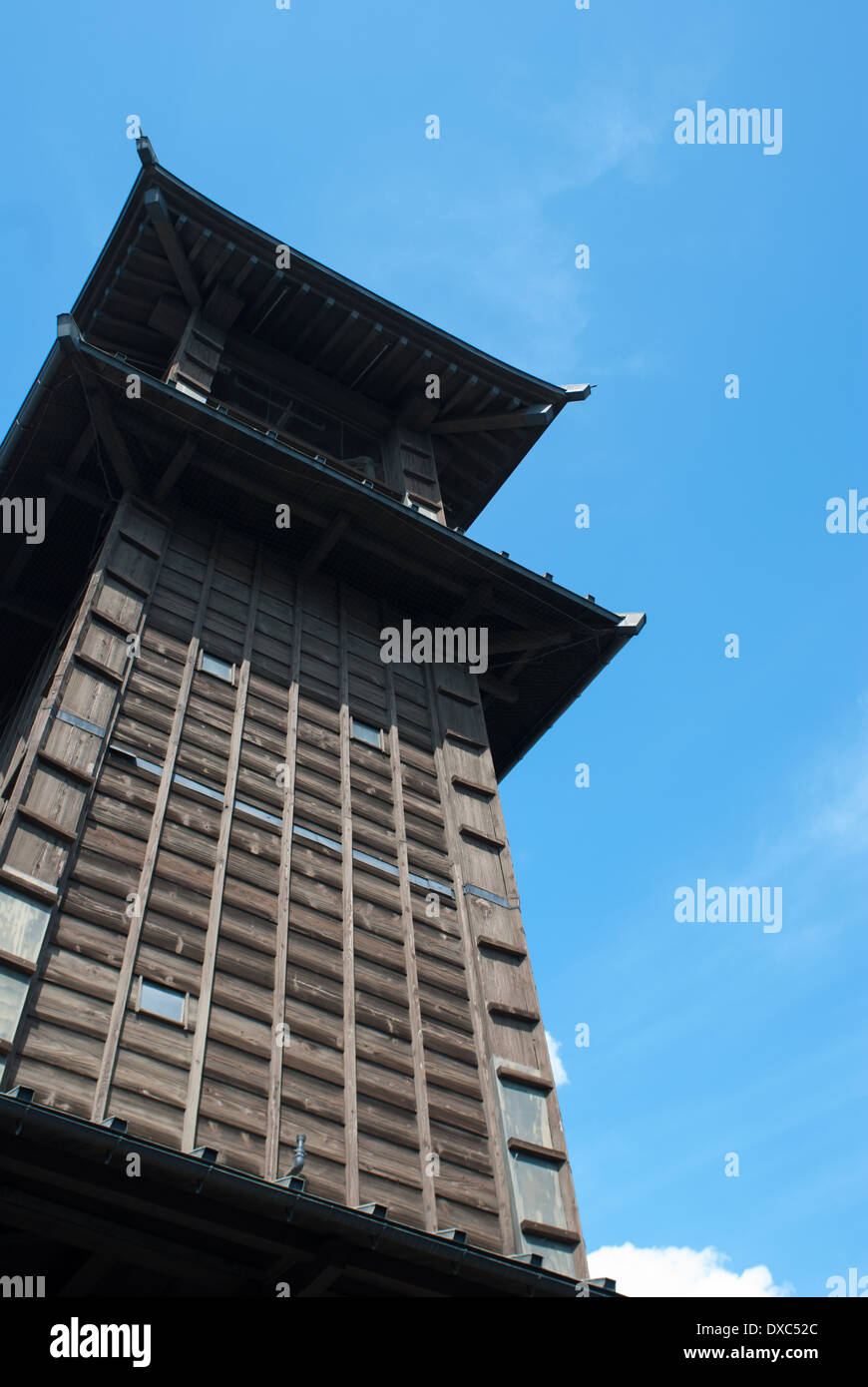 Kawagoe clocher et sky, Préfecture de Saitama, Japon Banque D'Images