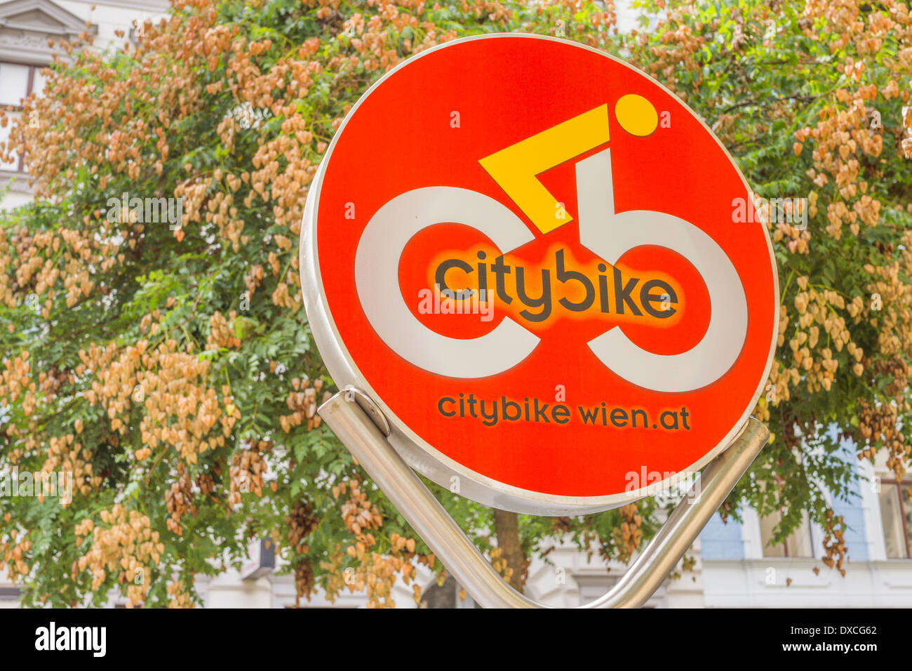 Logo du système de partage de vélos viennois citybike    , vienne, autriche Banque D'Images