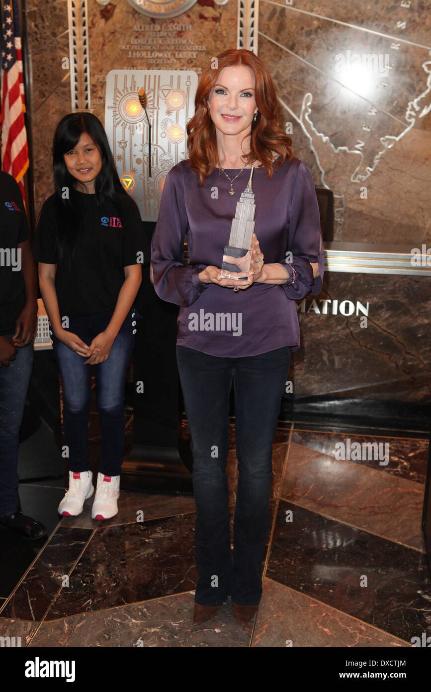 L’actrice Marcia Cross lights l’Empire State Building en l’honneur de