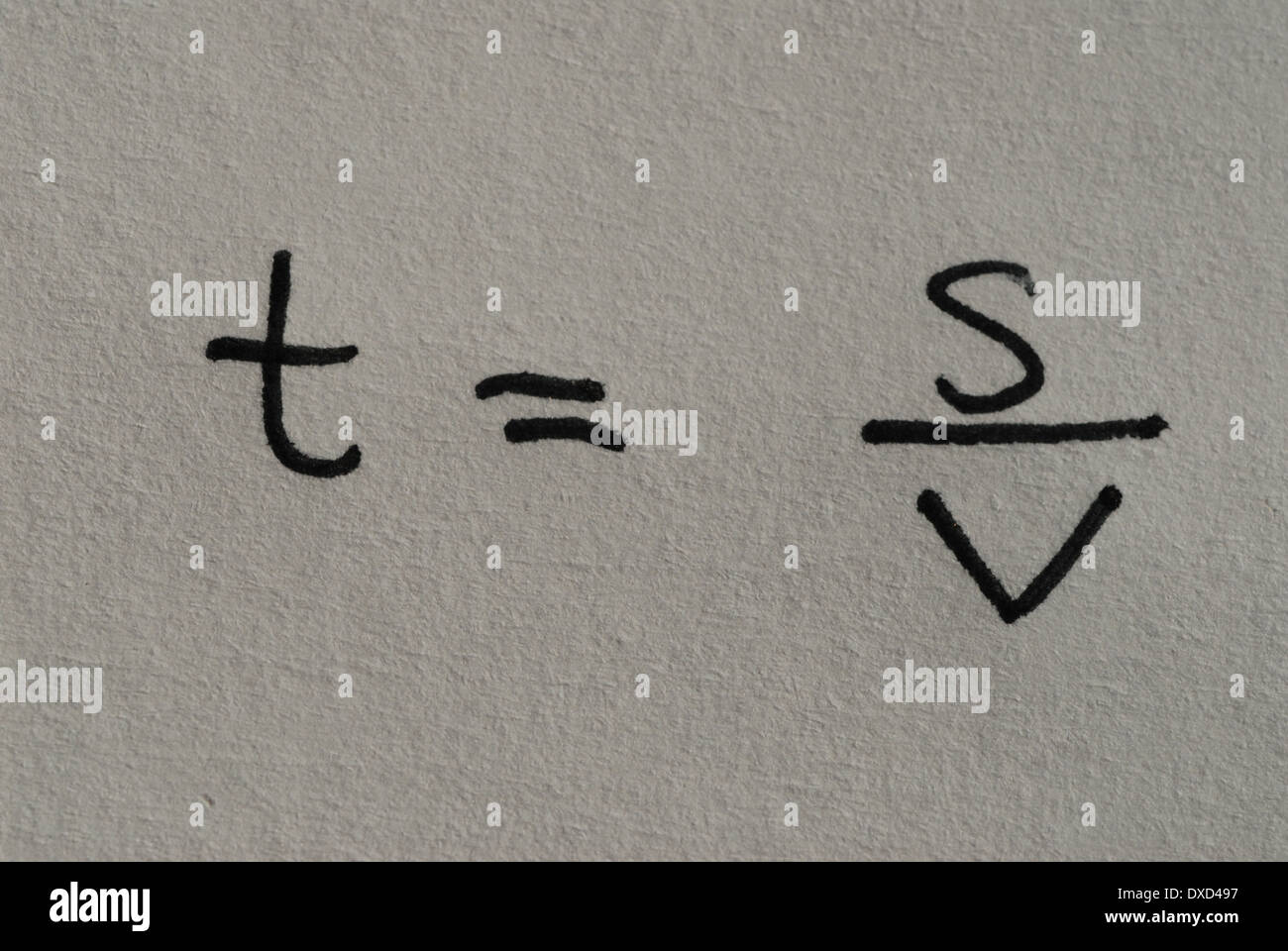 Formule de physique. Banque D'Images