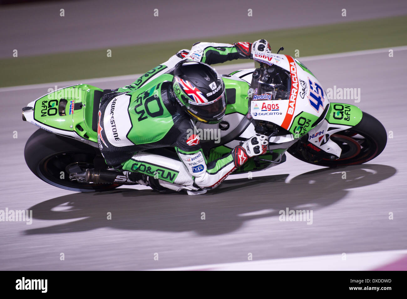 Le Circuit International de Losail, Lusail (Qatar). Mar 23, 2014. Scott Redding le rendez&FUN Honda Gresini MotoGP rookie lors de la Commercial Bank of Qatar Grand Prix Crédit : Tom Morgan/Alamy Live News Banque D'Images