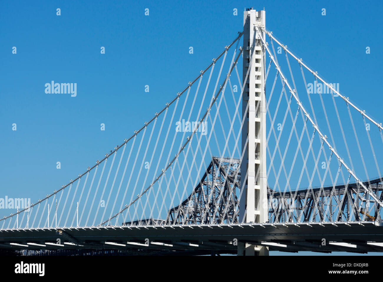 Remplacement de l'Est couvrent le pont de la Baie d'Oakland, San Francisco, Californie, USA Banque D'Images