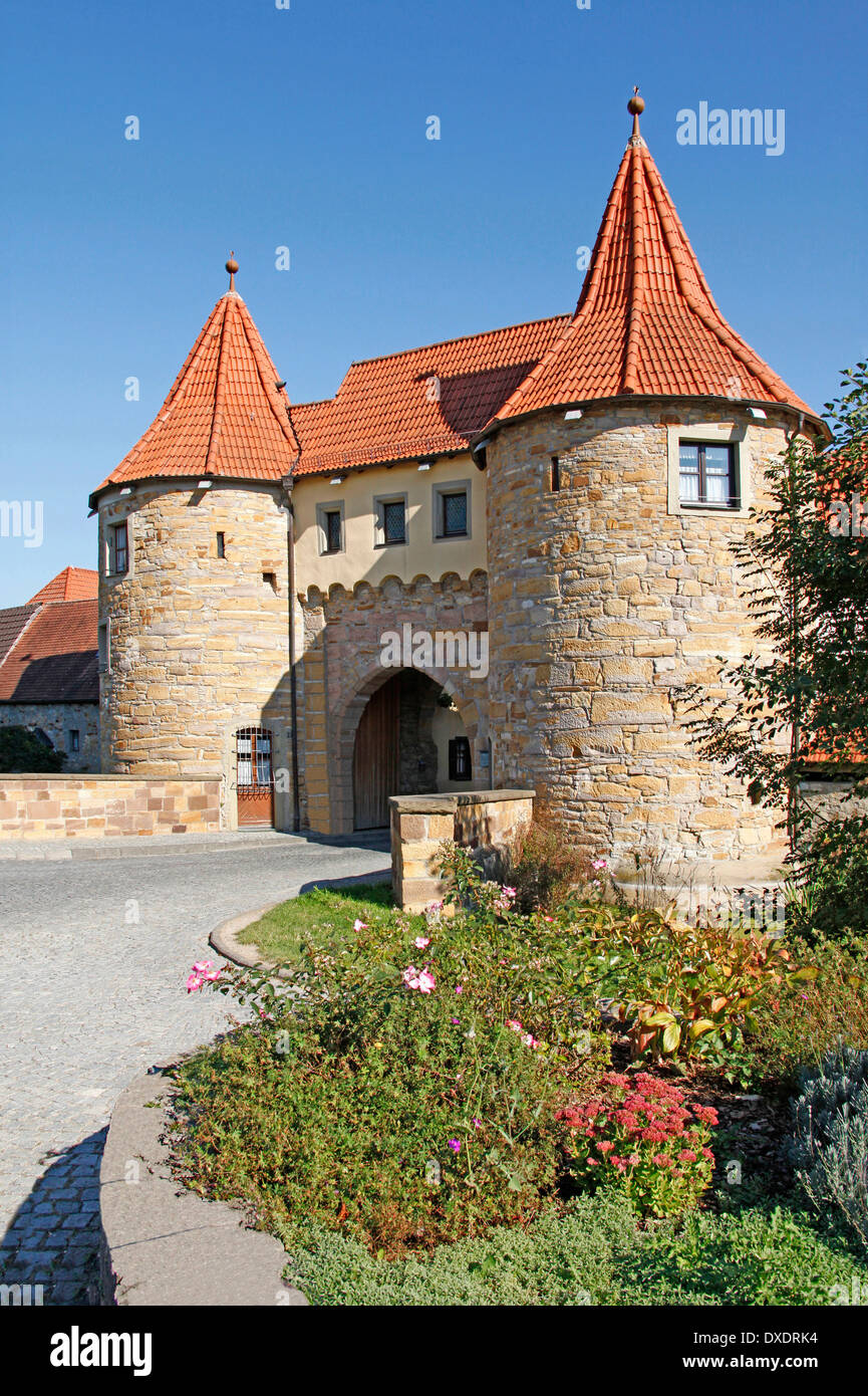Porte ouest, Prichsenstadt Banque D'Images