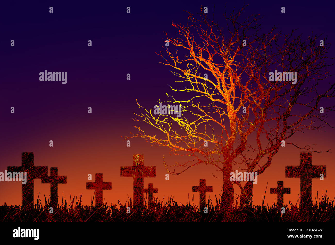 Grunge textured background nuit Halloween Banque D'Images