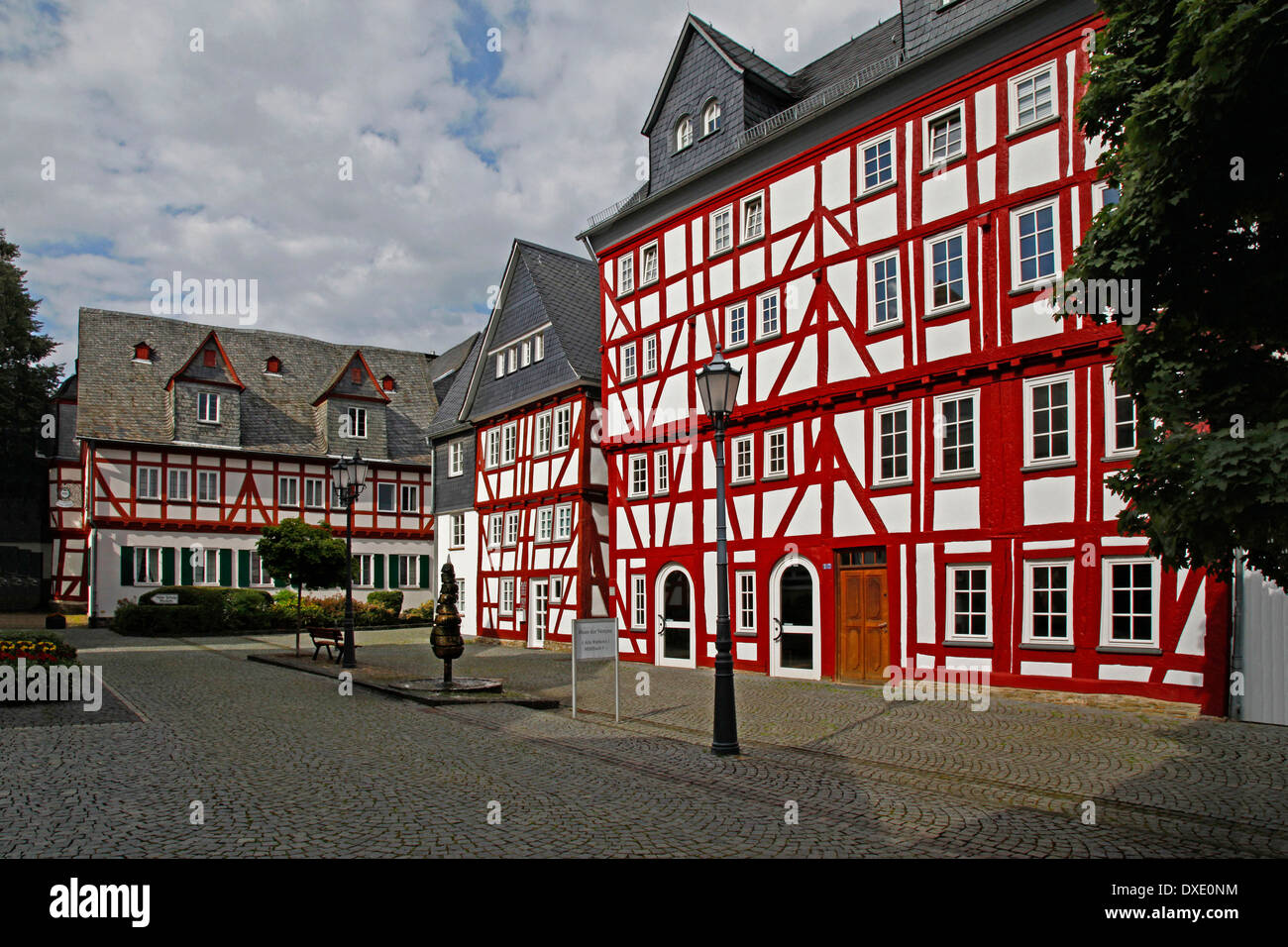 Ancienne usine de teinture, accueil des clubs, Herborn, district Lahn-Dill-Kreis, Hesse, Allemagne Banque D'Images