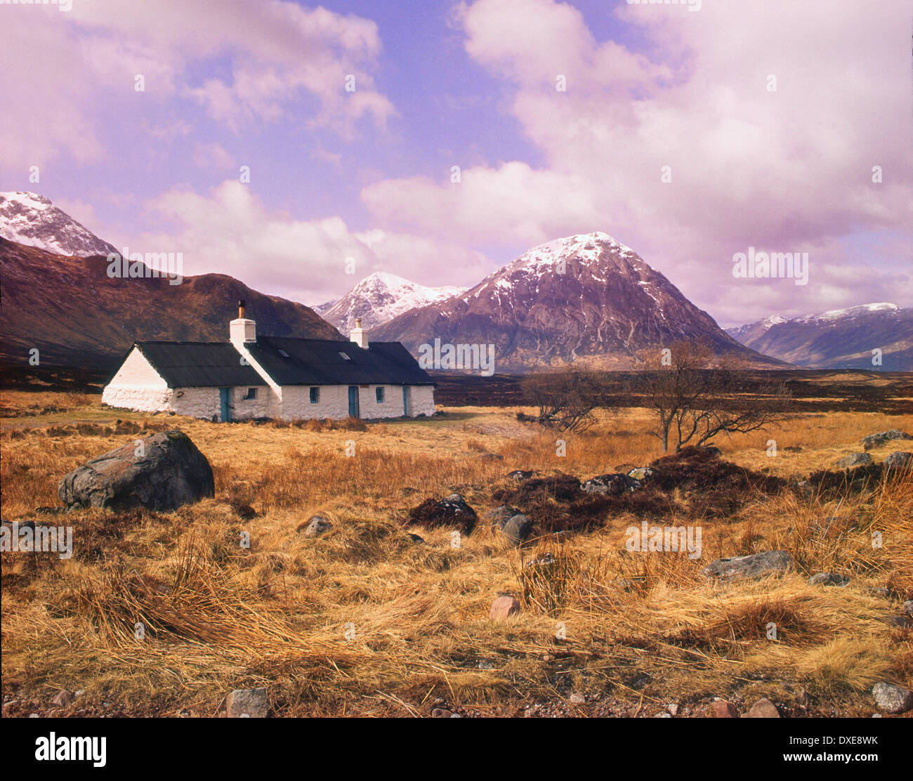 Buachaille Etive Mhor et Croft, Glencoe,West Highlands. Banque D'Images