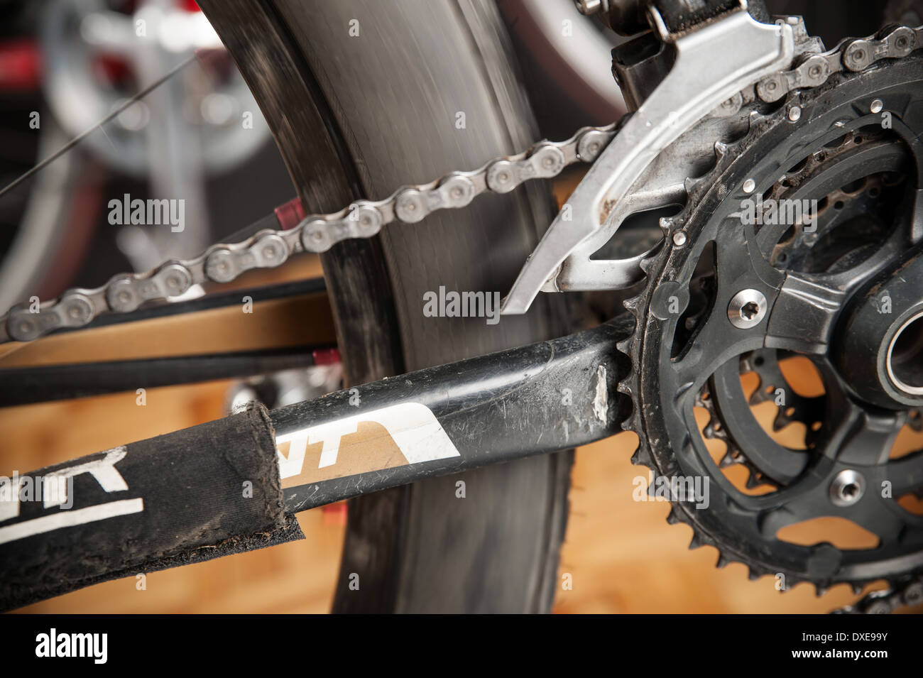 Certaines parties de l'entraînement vélo. Manivelle vélo Banque D'Images