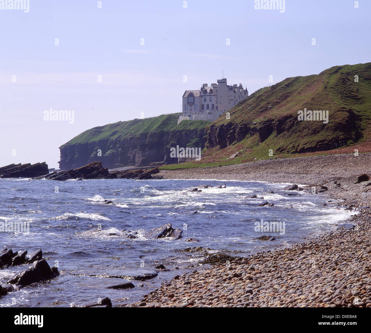 15e siècle le château de Dunbeath, Caithness, N/E de l'Écosse. Banque D'Images