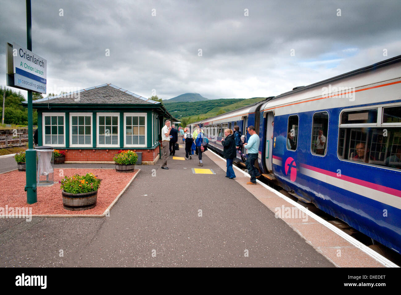 Crianlarich, West Highland Railway. Banque D'Images