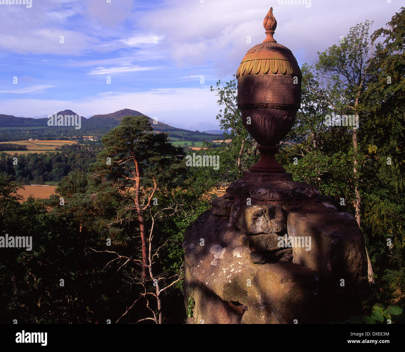 Wallace monument, Eildon hills, Scottish Borders. Banque D'Images