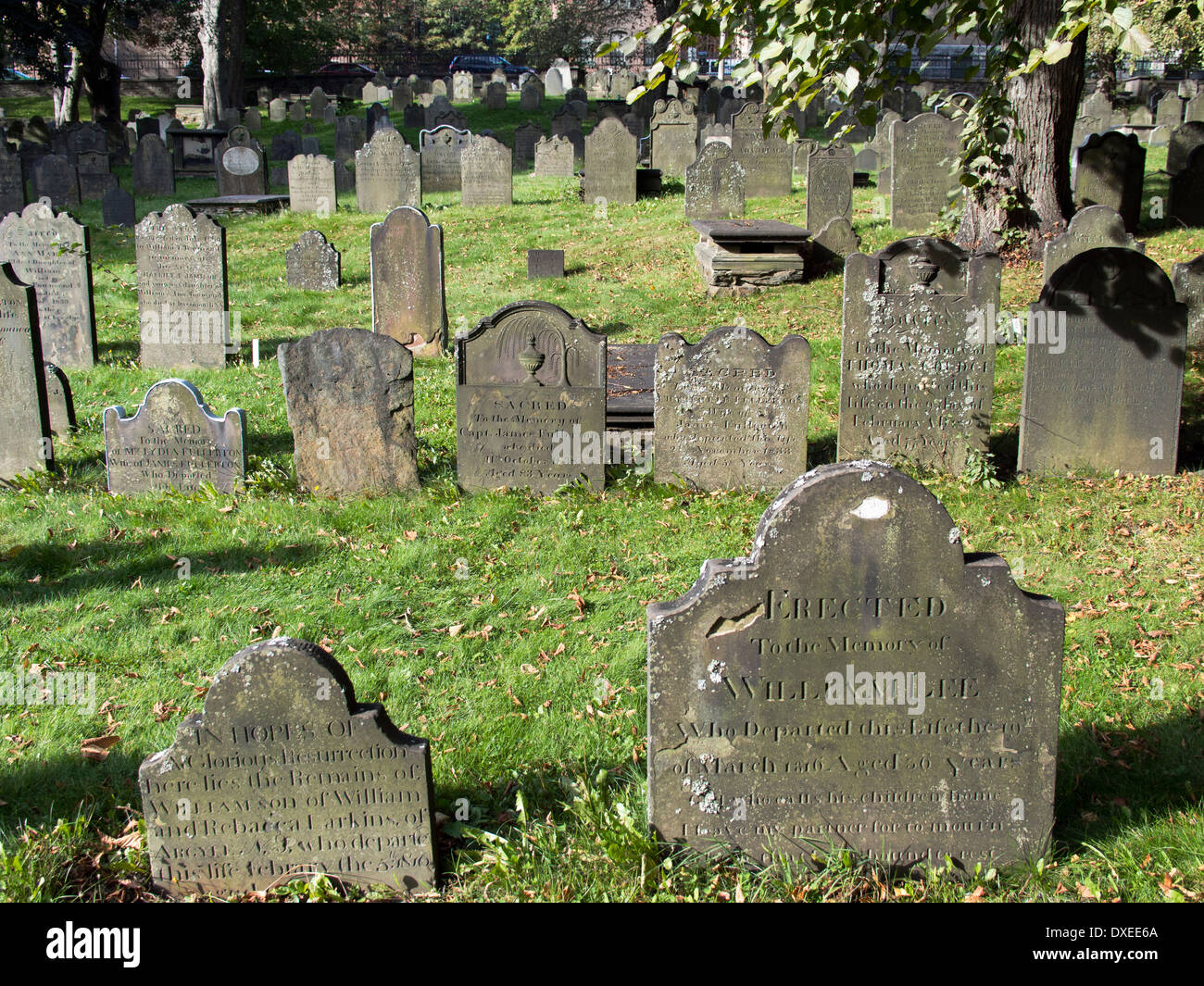 L'ancien cimetière de St Mary's Cathedral Basilica à Halifax (Nouvelle-Écosse) Canada 2 Banque D'Images
