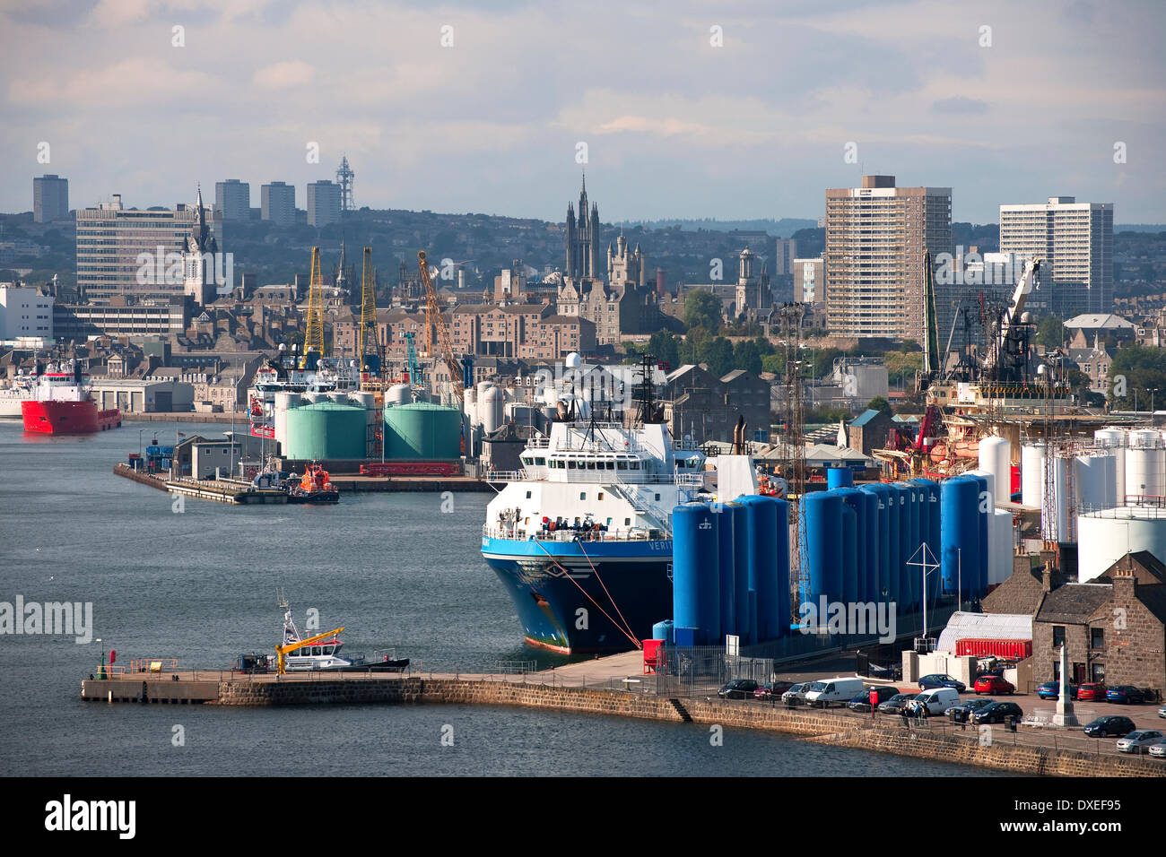 Le port d'Aberdeen, Écosse N/E Banque D'Images