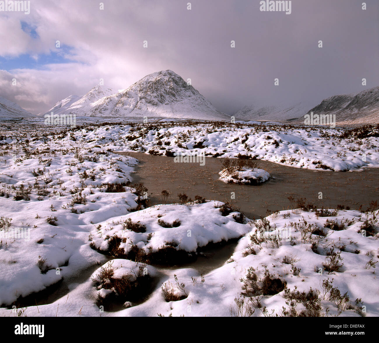 Buachaille Etive Mhor, Rannoch Moor, West Highlands. Banque D'Images