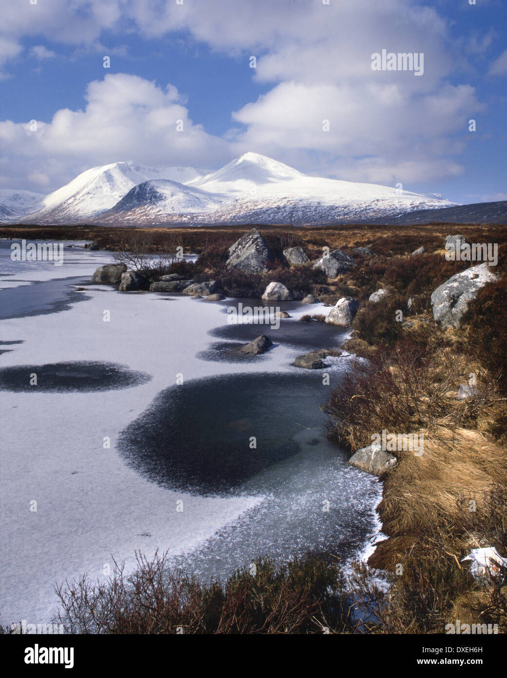 Loch Ba et Mont Noir, Rannoch Moor, West Highlands Banque D'Images