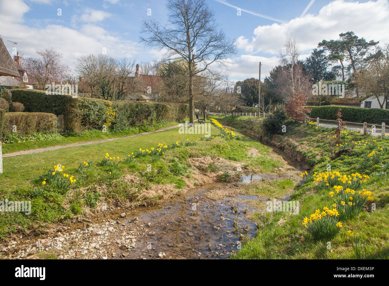 Joli village de Arkesden, Essex en Angleterre Banque D'Images