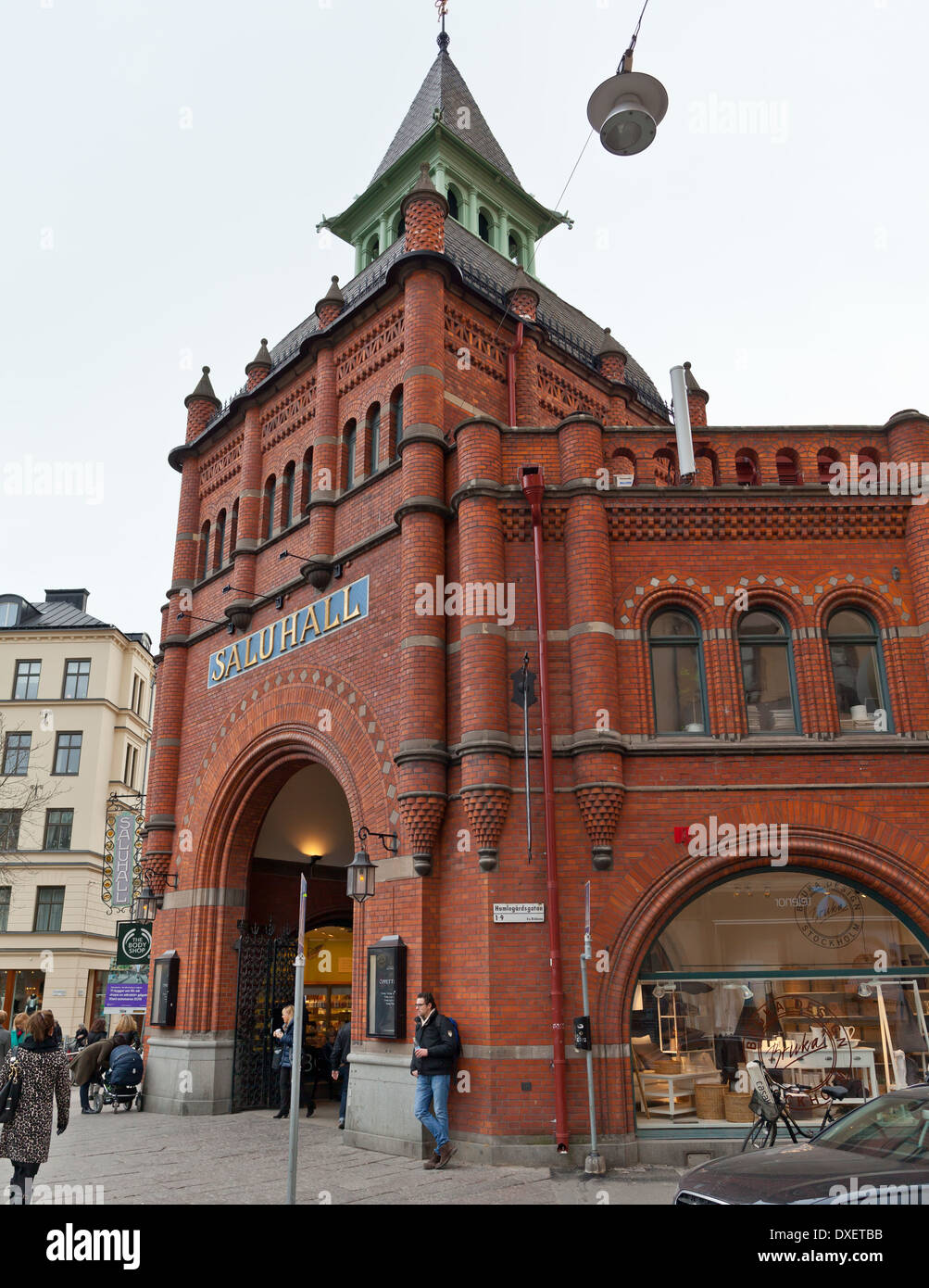 Stockholm, Suède - Saluhall Östermalmshallen/ halle, Östermalm Banque D'Images