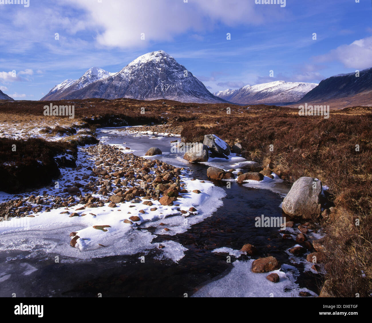 Buachaille etive paysage accidenté autour de mhor & Glencoe,West Highlands. Banque D'Images