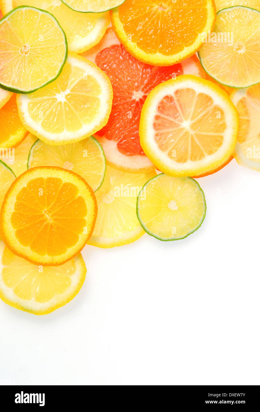 Détails des tranches d'agrumes Banque D'Images