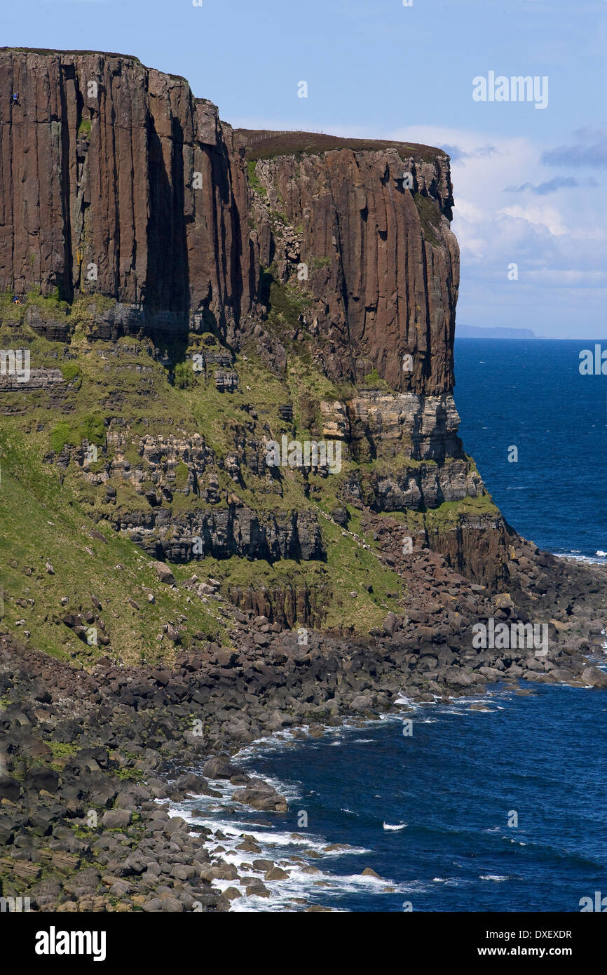 Kilt Rock, île de Skye. Banque D'Images