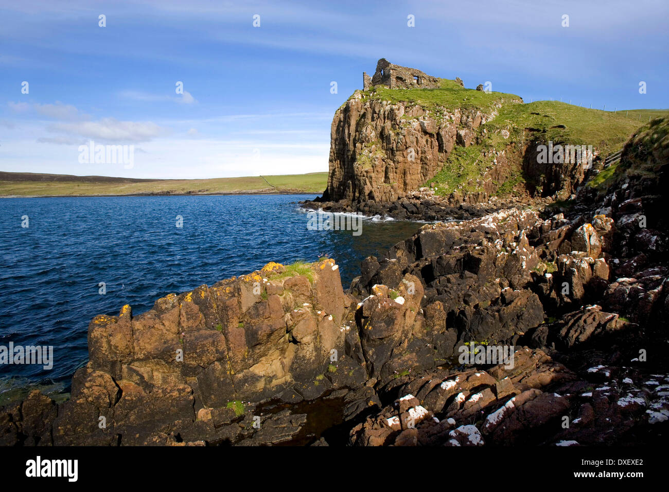 Duntulm castle, île de Skye Banque D'Images