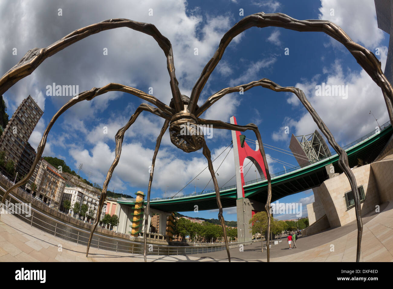 L'araignée et le Puente de la salve de Bilbao dans la province de Biscaye, dans le nord de l'Espagne Banque D'Images