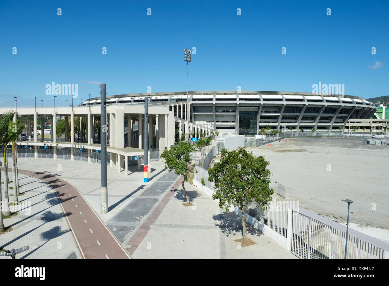 Stade de soccer Football Maracana à Rio de Janeiro, Brésil Banque D'Images