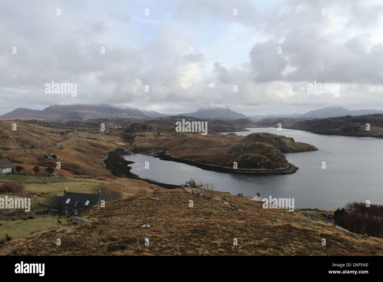 Loch inchard près de kinlochbervie ecosse mars 2014 Banque D'Images