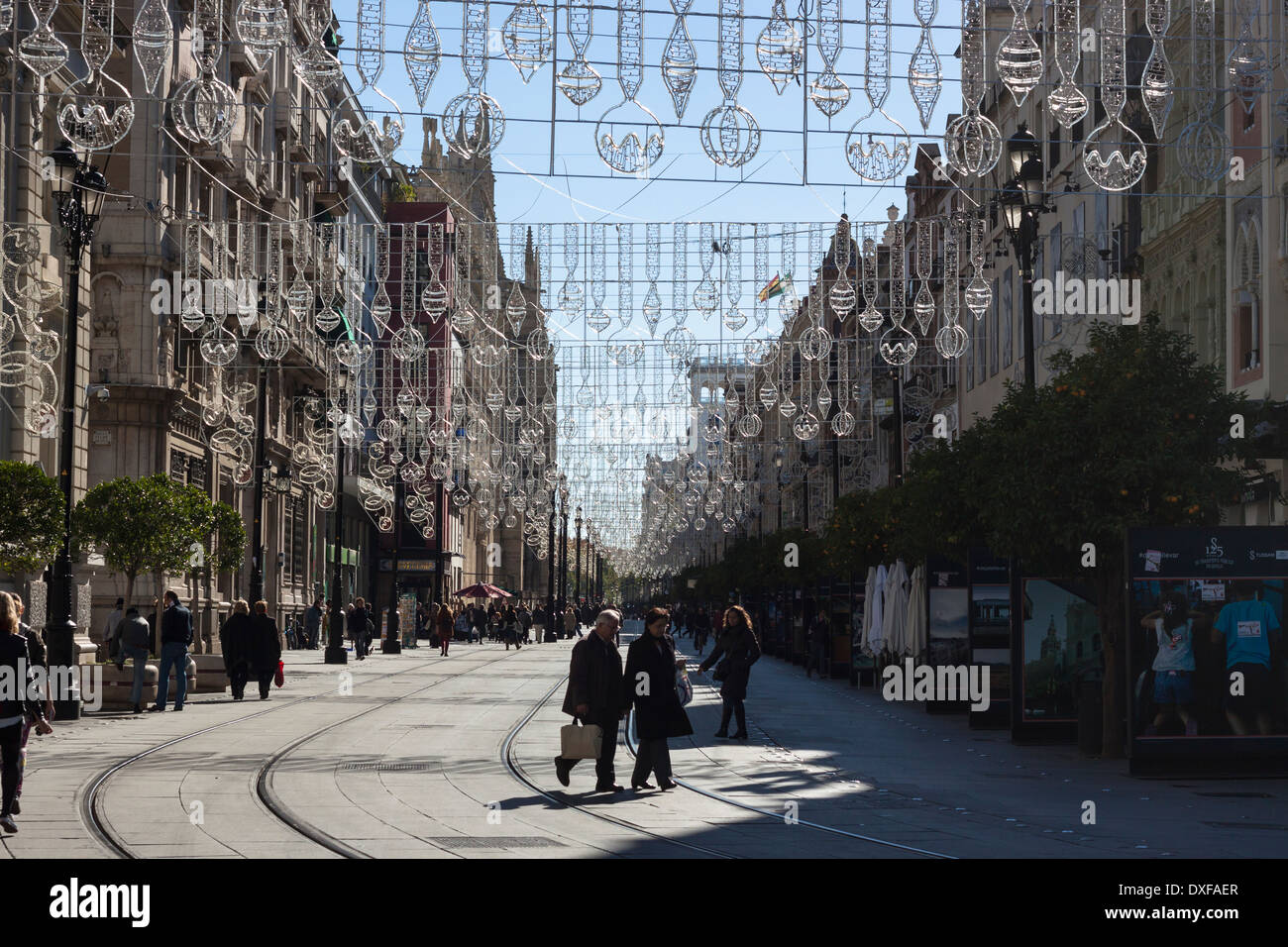 Centre-ville de Séville, en Andalousie, espagne. Banque D'Images